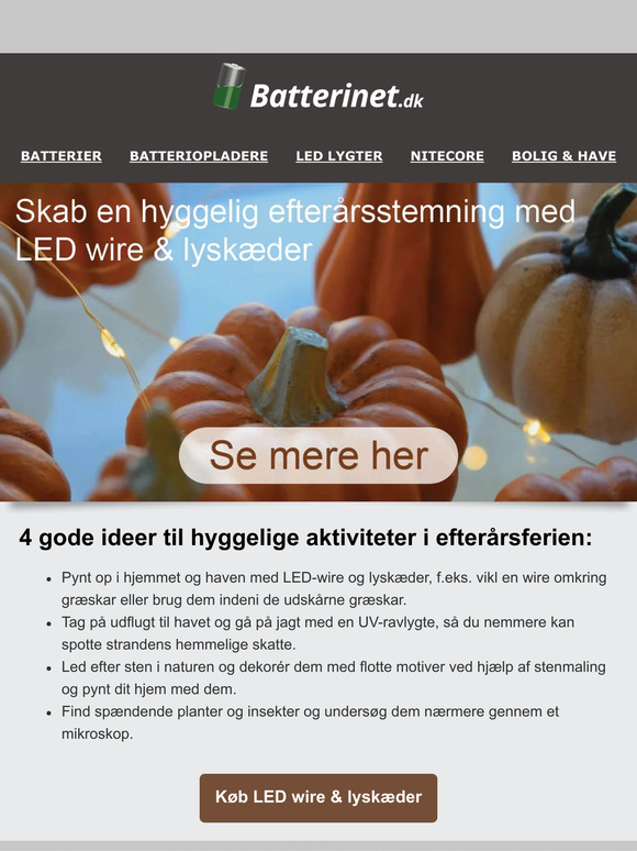 ✨Skab hyggebelysning i efterårsferien