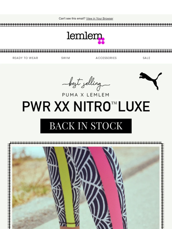 Back in Stock 💛 Puma x lemlem PWR XX Nitro Luxe
