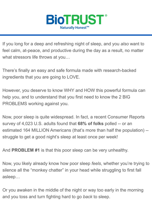 BioTRUST 6 Reasons Poor Sleep is TOXIC to Your Health Milled