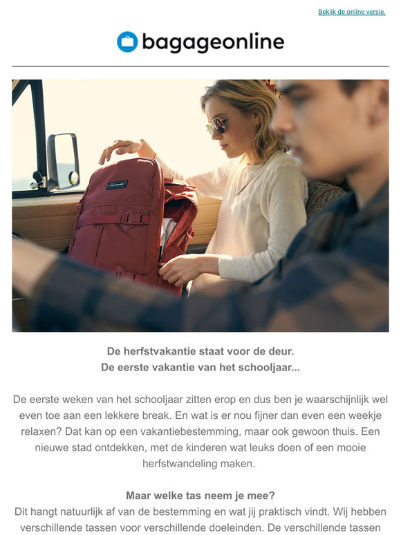 De herfstvakantie staat voor de deur 🍂