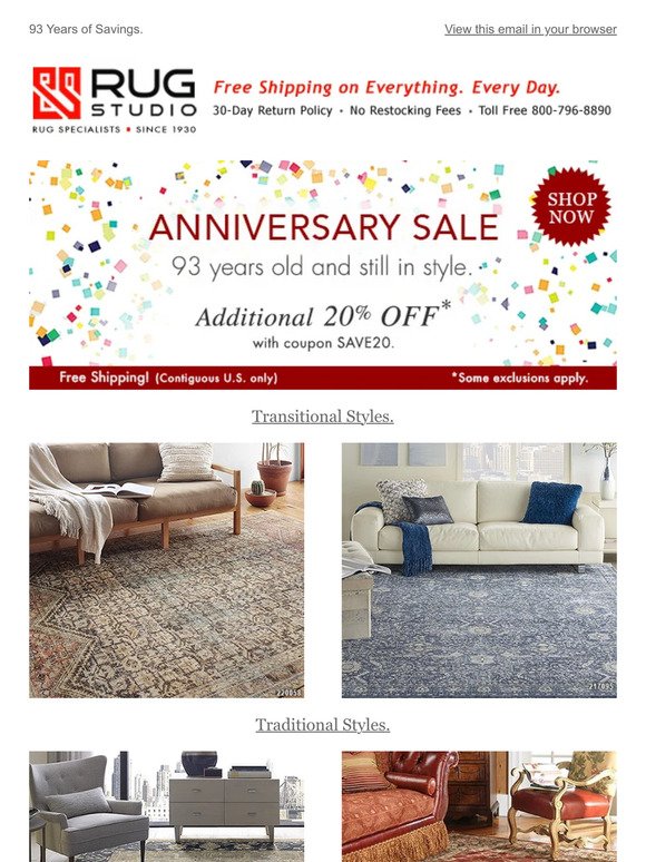 Added Savings During Our Anniversary Sale