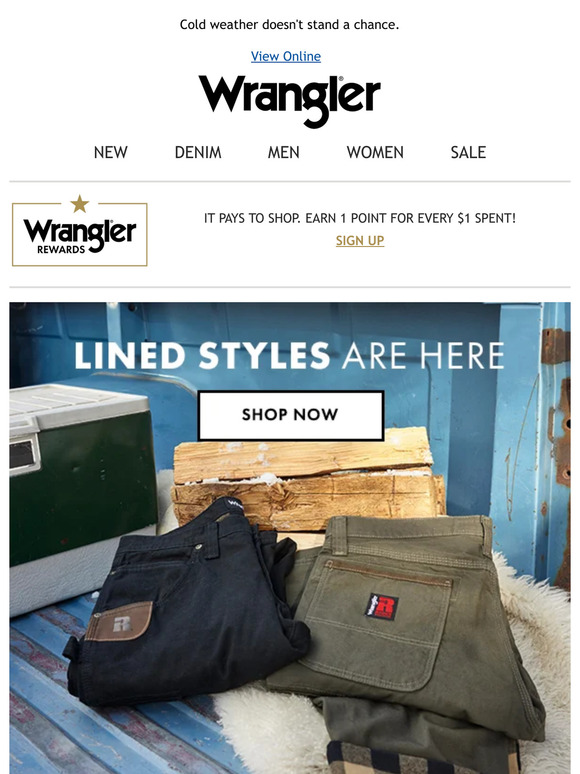 Lined styles have arrived