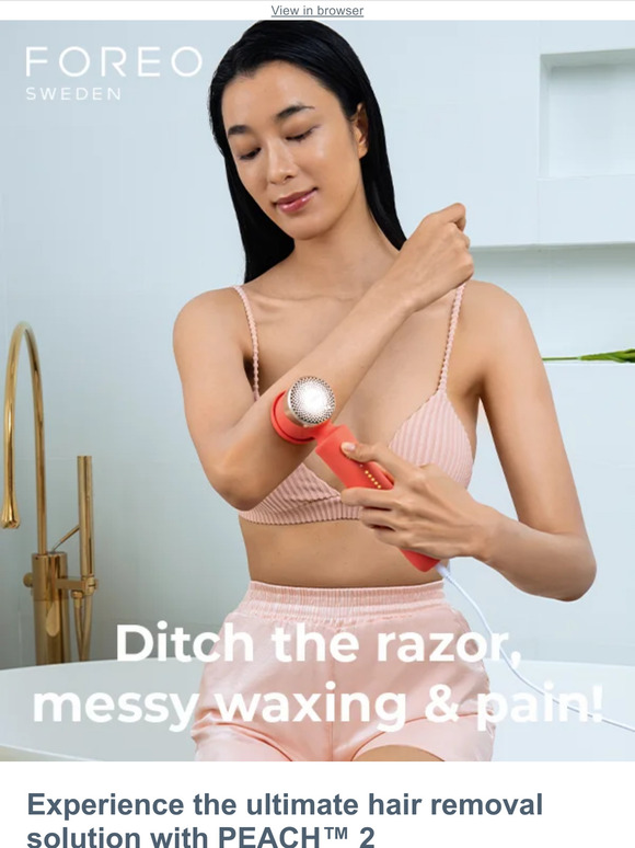 Hair-free skin made simple with PEACH™ 2 🧡✨