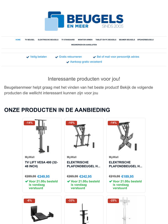 Bekijk de meest interessante producten op Beugelsenmeer