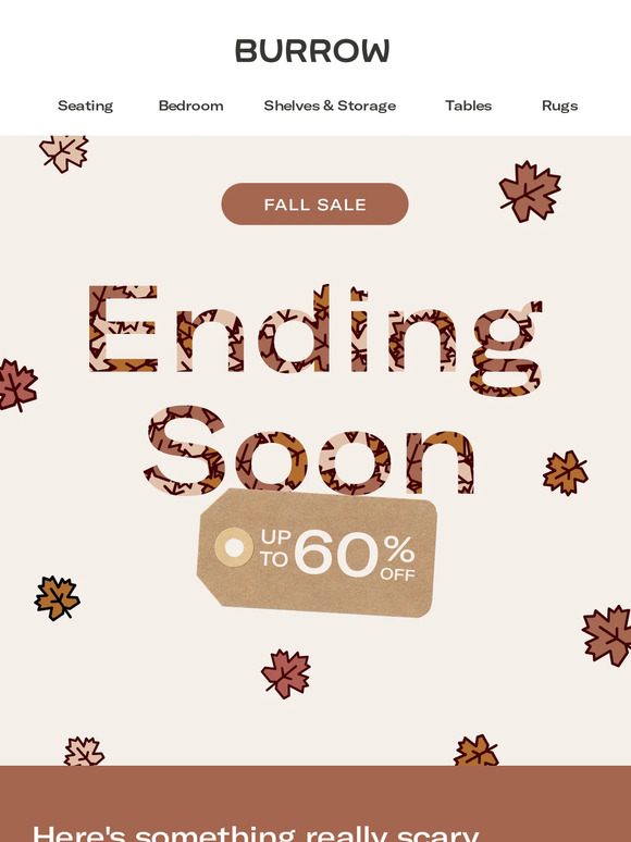 Hurry, Fall Sale is ending