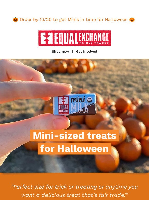 Time to order Chocolate Minis for Halloween