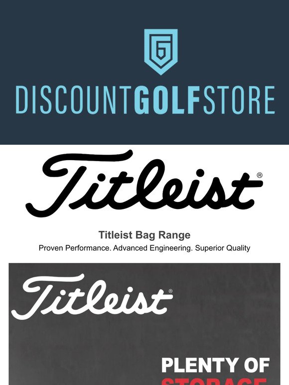 View Our Huge Selection Of Titleist Golf Bags
