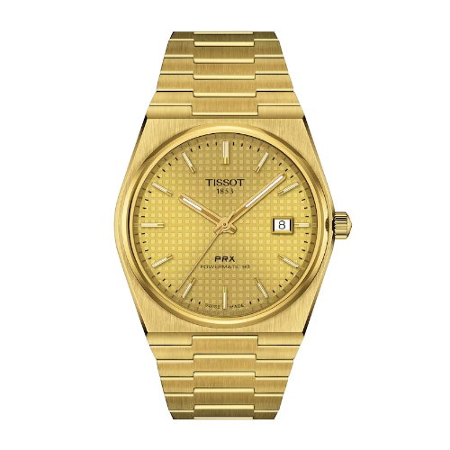 Tissot PRX Men's 40mm Gold Tone Dial & Bracelet Watch