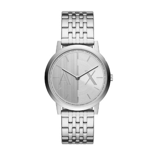 Armani Exchange Men's Silver Dial & Stainless Steel Bracelet Watch