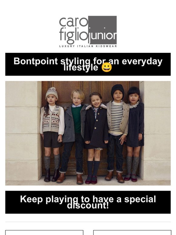 Bontpoint styling for an everyday lifestyle 😀