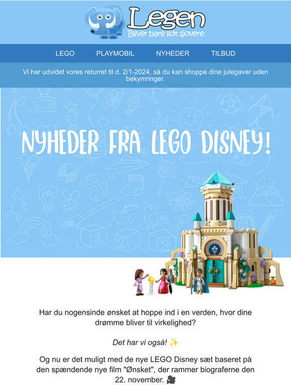 Dine vildeste ønsker går i opfyldelse med de nye LEGO Disney sets! ✨