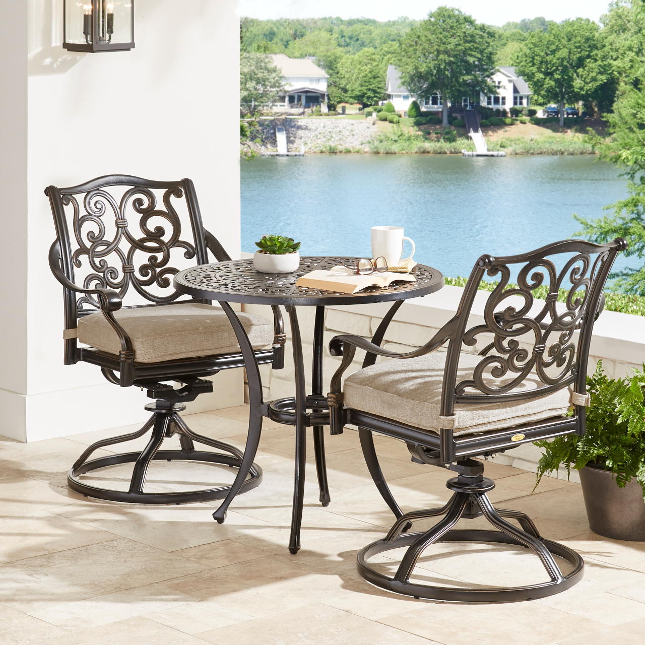 Rooms To Go Patio sets perfect for small spaces! Milled