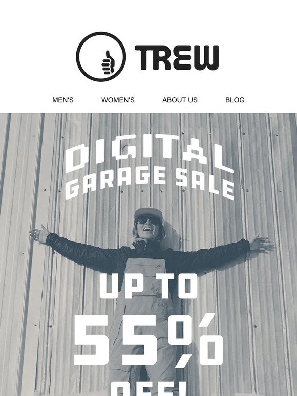 Save big on last year's gear— TREW Garage Sale is here!