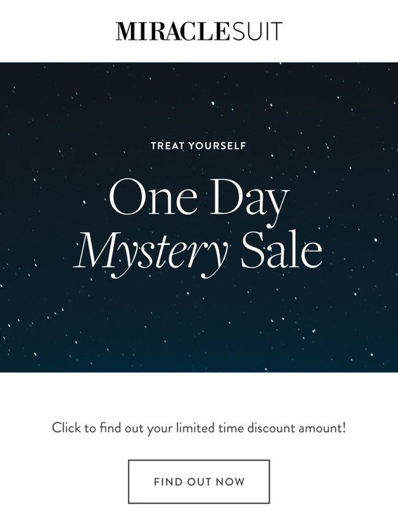 Your luck just turned: It’s a mystery sale