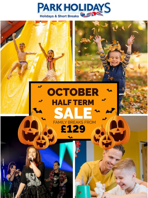 October half term getaways from just £129
