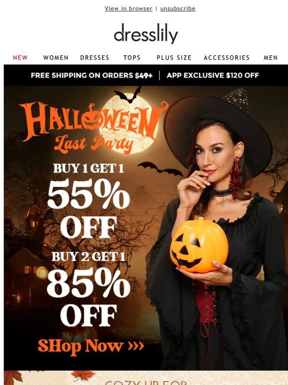 FRI-YAY!!! Halloween Last Party: Buy 2 Get 1 85% Off !!!!