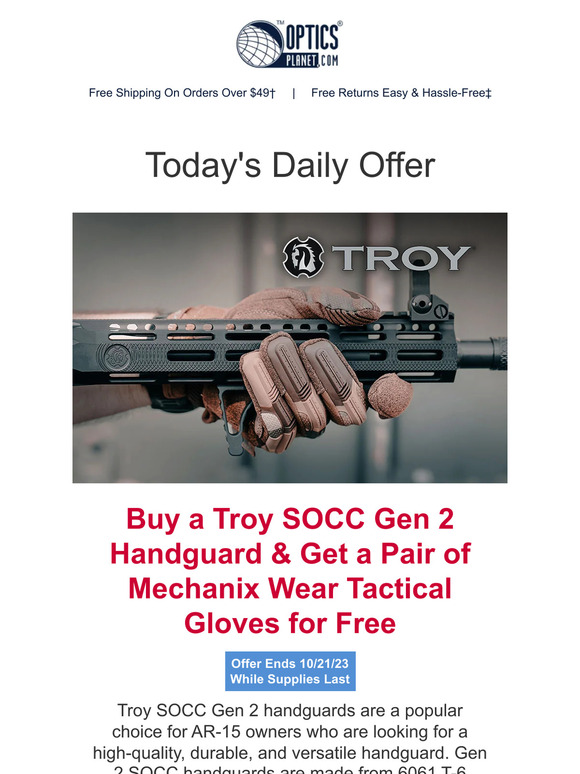 Free Gift w/ Purchase of Select Troy SOCC Gen 2