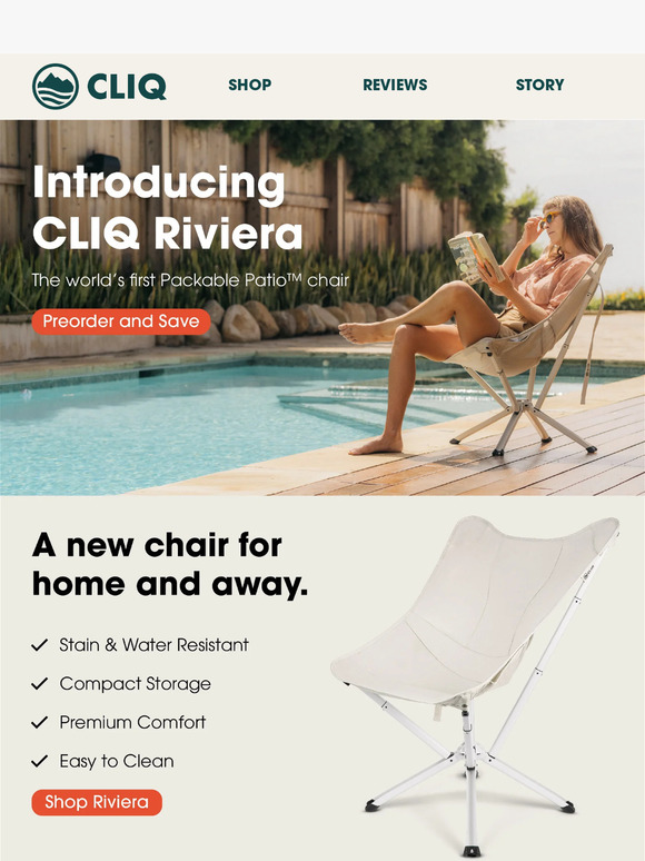 Cliq Products Introducing a new chair for Home and Away Milled