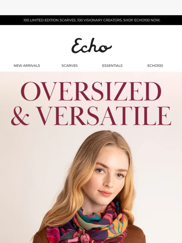 Echo Design These new oversized scarves should be in your fall