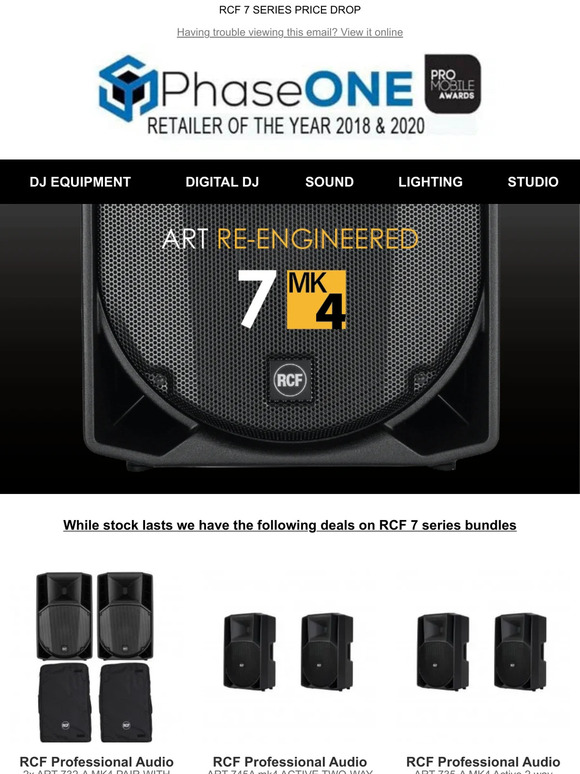 RCF 7 SERIES PRICE DROP