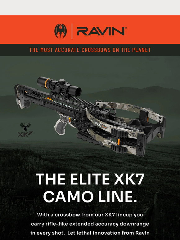 Velocity Outdoor - Ravin / CenterPoint: Must See: XK7 Camo Lineup. | Milled