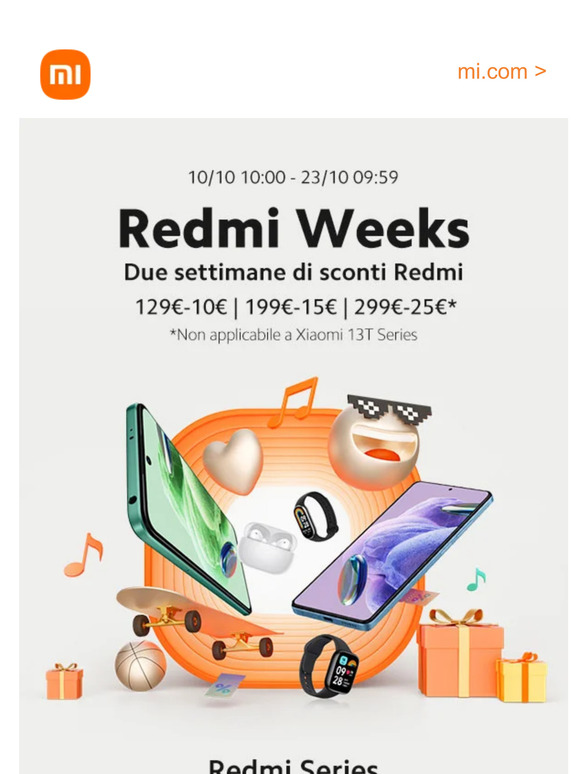 Iniziano le Redmi Week! Puoi avere uno smartphone Redmi a partire da 79,90€!