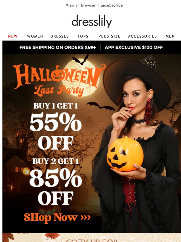 FRI-YAY!!! Halloween Last Party: Buy 2 Get 1 85% Off !!!!