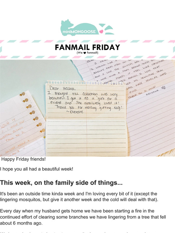 [Fanmail Friday] The Outdoors, I Love Every Bit of It🍂
