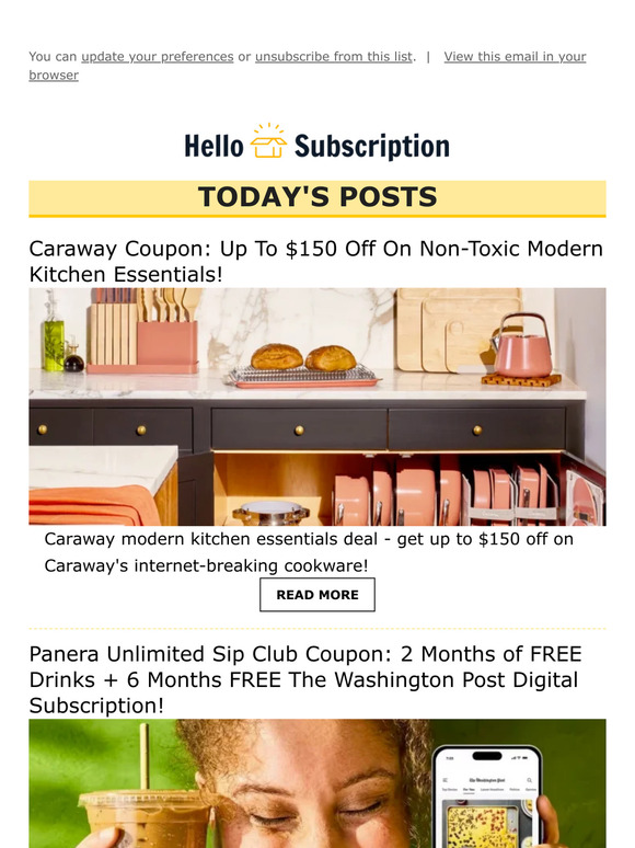 💌 Hello Subscription! Reviews, Spoilers, & Deals! 💌