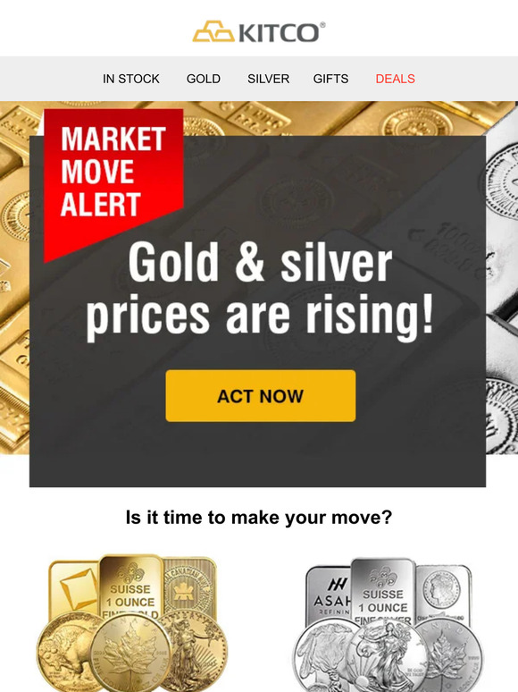 Kitco Metals: 📈 Solid Price Gains in Gold and Silver. Take Advantage ...