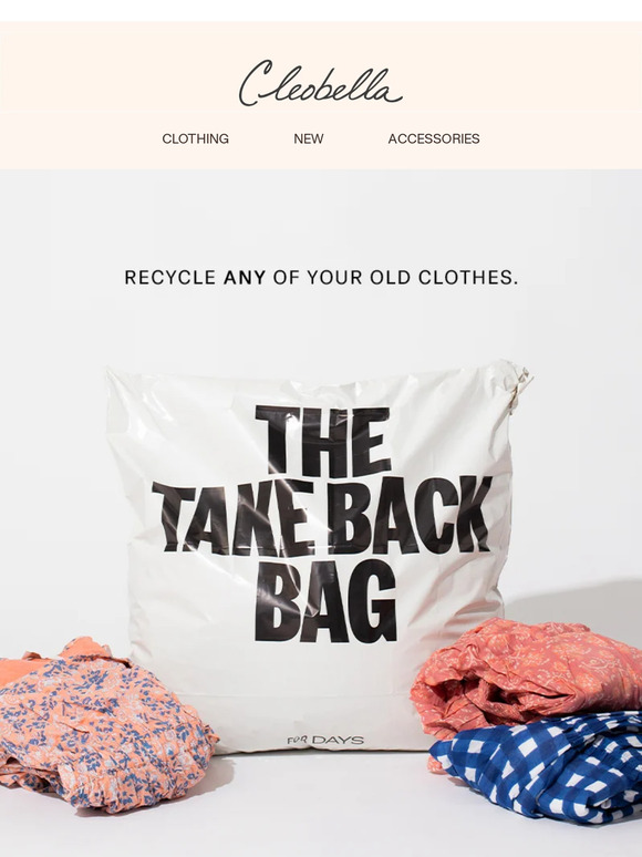 TIME FOR A CLOSET CLEAN OUT —