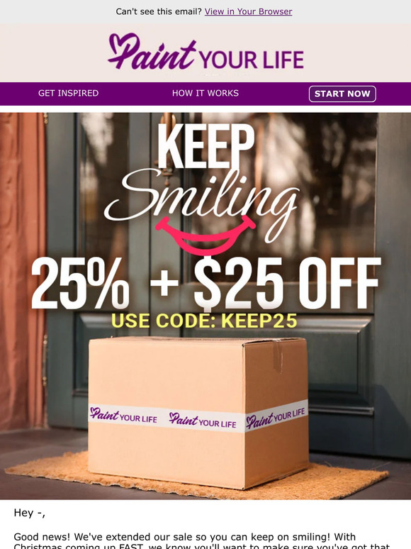 Smile extra wide for an extra $25 OFF