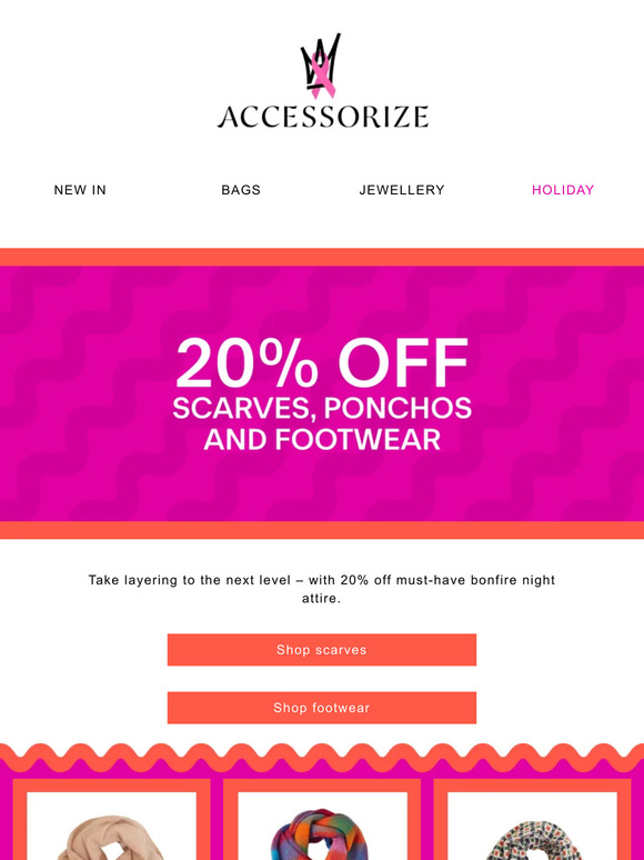 20% off bonfire attire