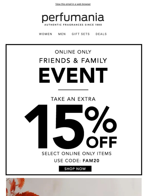 You're Invited: Friends & Family Sale Starts Now