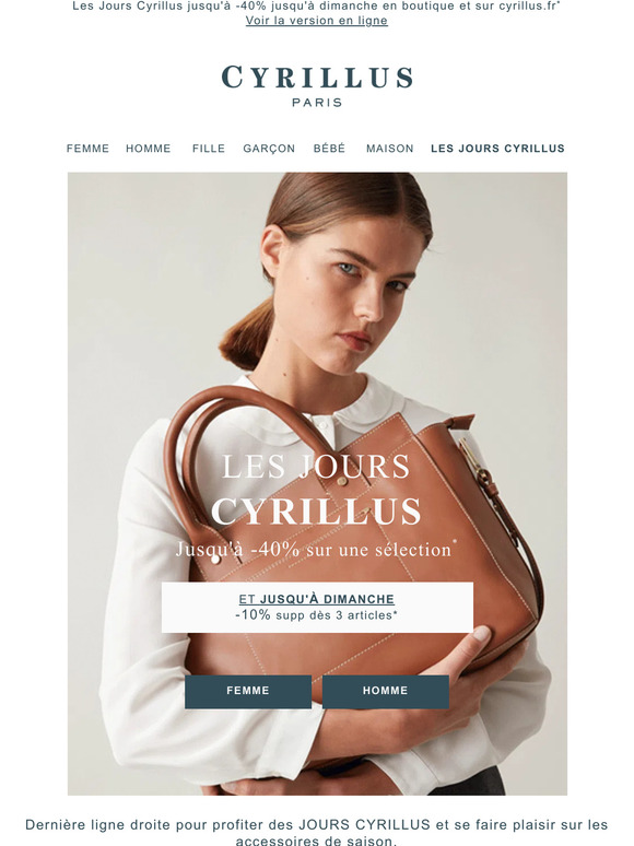 Jusqu'à -40% & -10% supp sur nos accessoires !