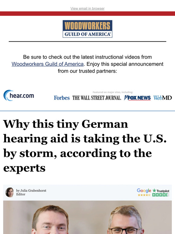 Woodworkers Guild of America New German Hearing Aids Are Going Viral Across the U.S. Milled