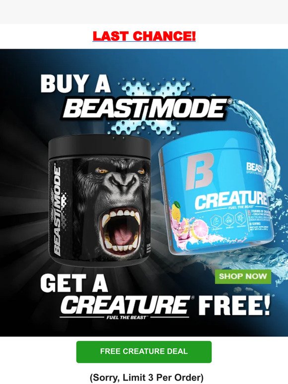 ⏰ LAST CHANCE For FREE Creature Deal