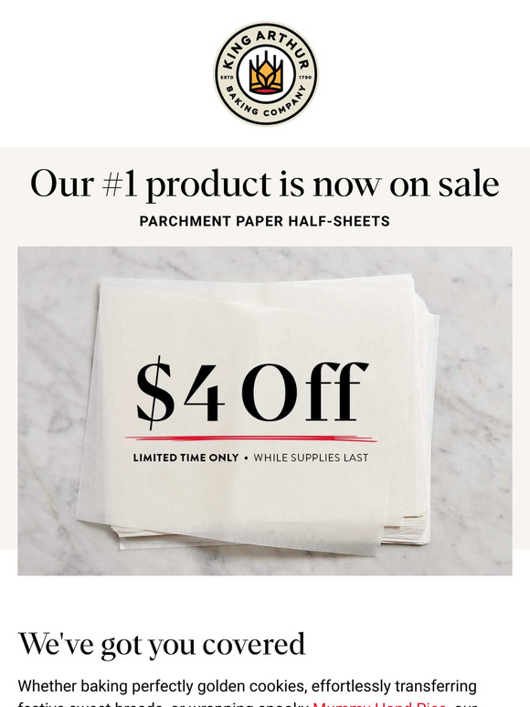 King Arthur Baking Save BIG on Parchment Paper! Milled