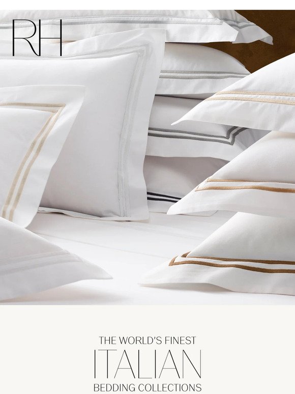 The Finest Bedding Is Made in Italy. Explore Collections by Carlo & Guido Bertelli.