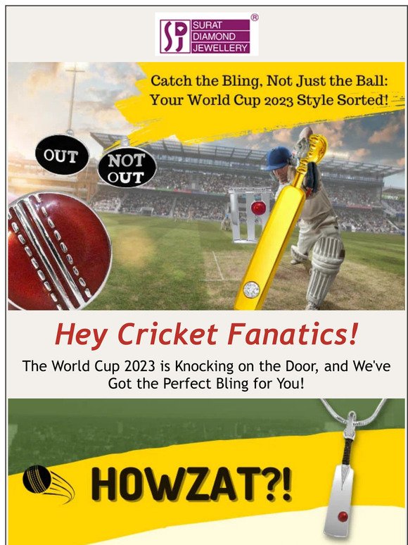 Be the Kohli of Cool: Score Big with Our World Cup 2023 Cricket Bling!