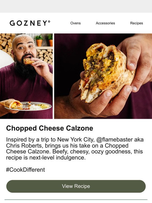 Chopped Cheese Calzone -