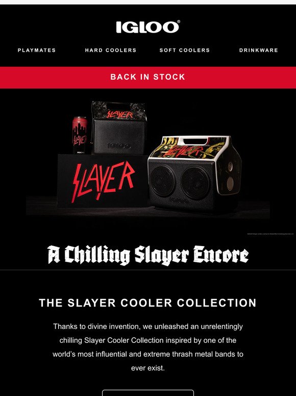 The Slayer Collection: Coolers go extreme thrash metal🤘