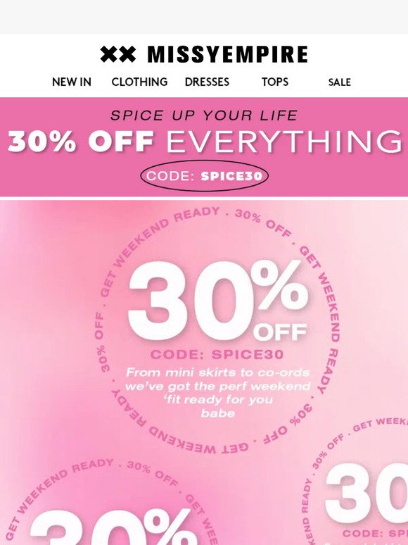 Flash Alert: 30% OFF Every. Single. Thing! 🚨