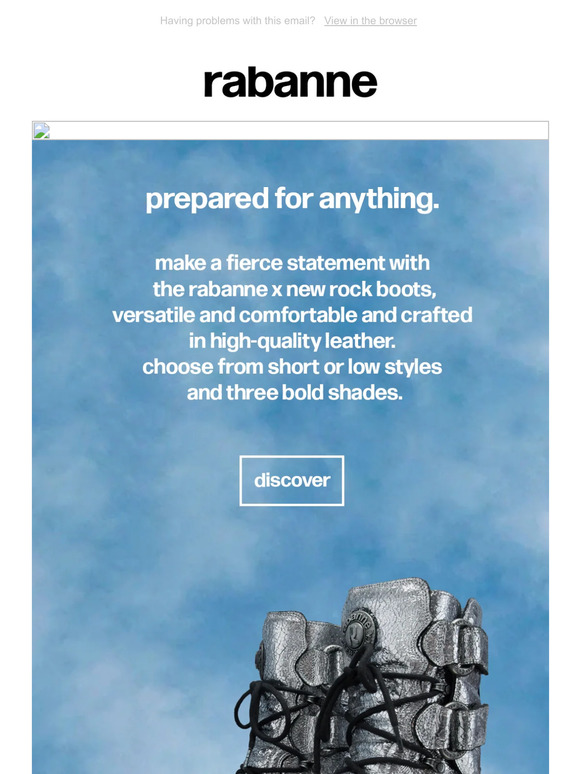 Paco Rabanne The Rabanne x New Rock boots are finally here Milled