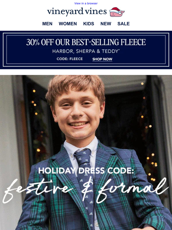 Vineyard Vines NEW PicturePerfect Holiday Styles For The Family Milled