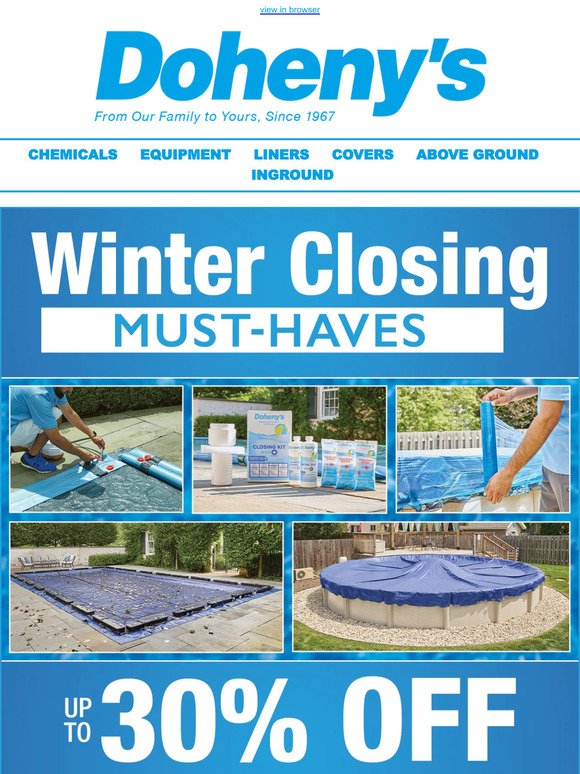 Up to 30% OFF Must Have Winter Pool Accessories