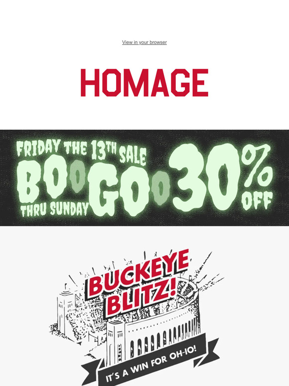 Buckeye Blitz! BOGO 30% OFF! Buckeyes win!