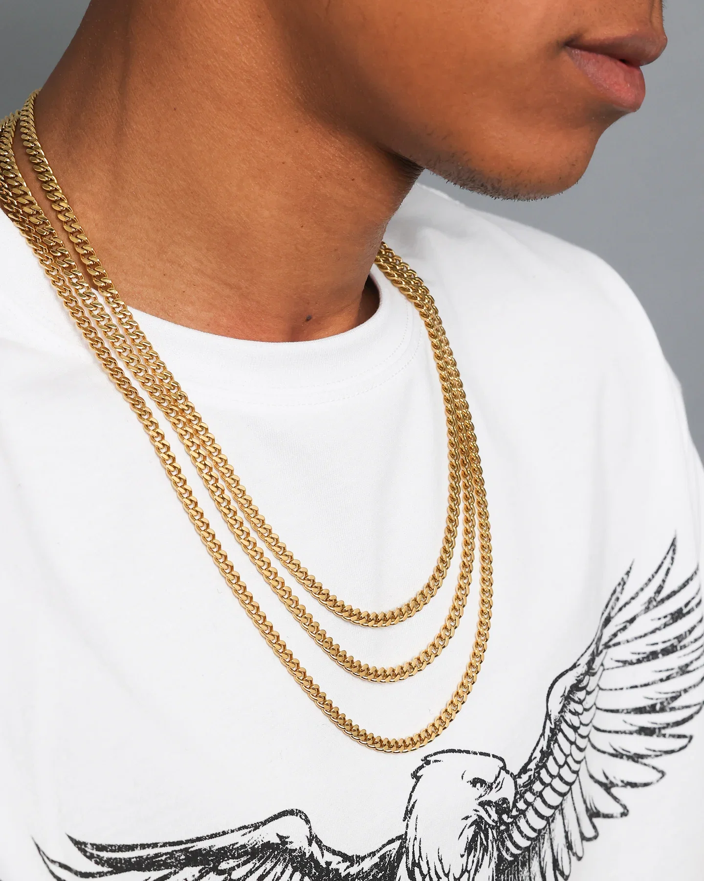Image of NXS 5mm Chain Link Set Gold