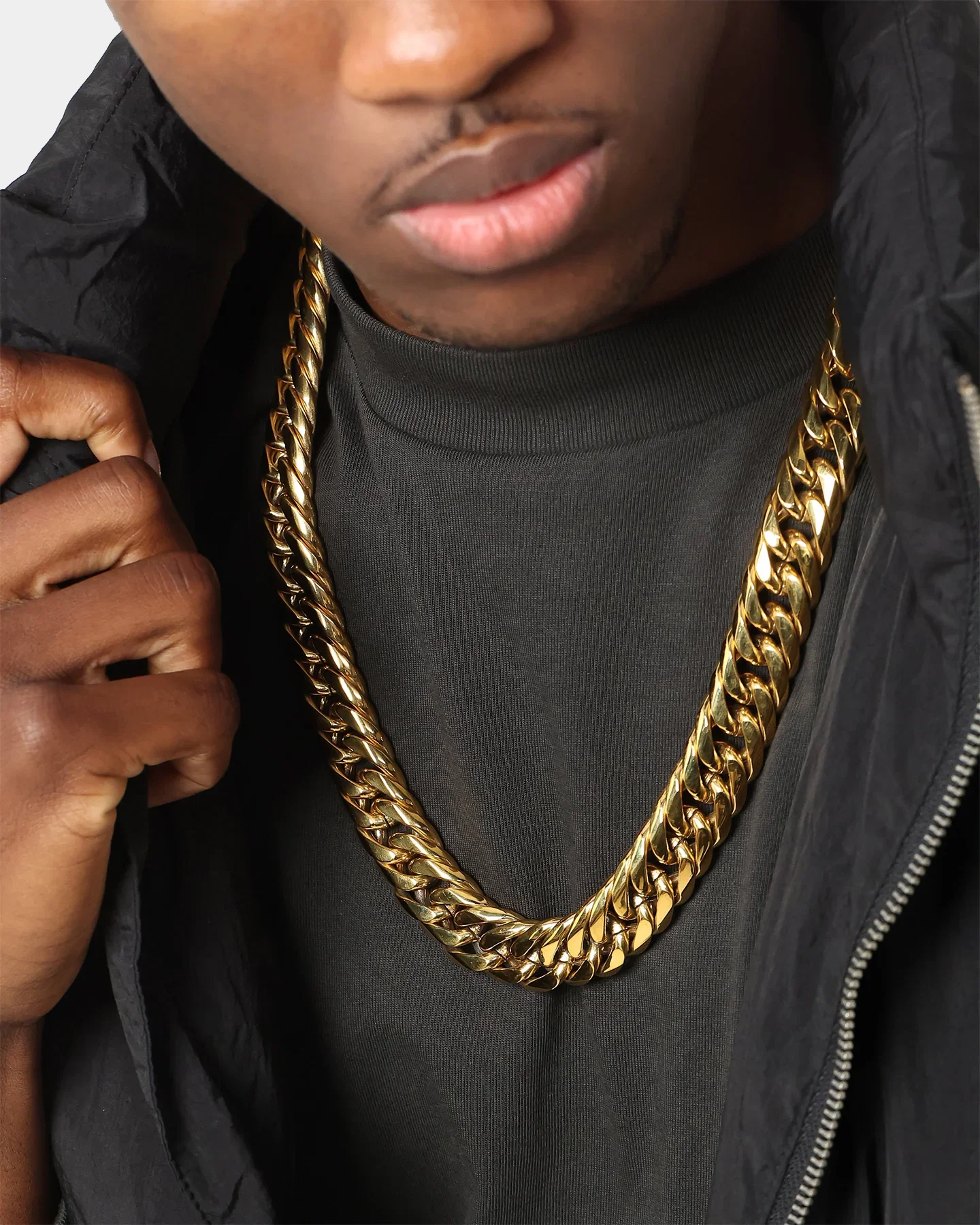 Image of Saint Morta Cuban Link 26 Inch 18MM Chain Gold