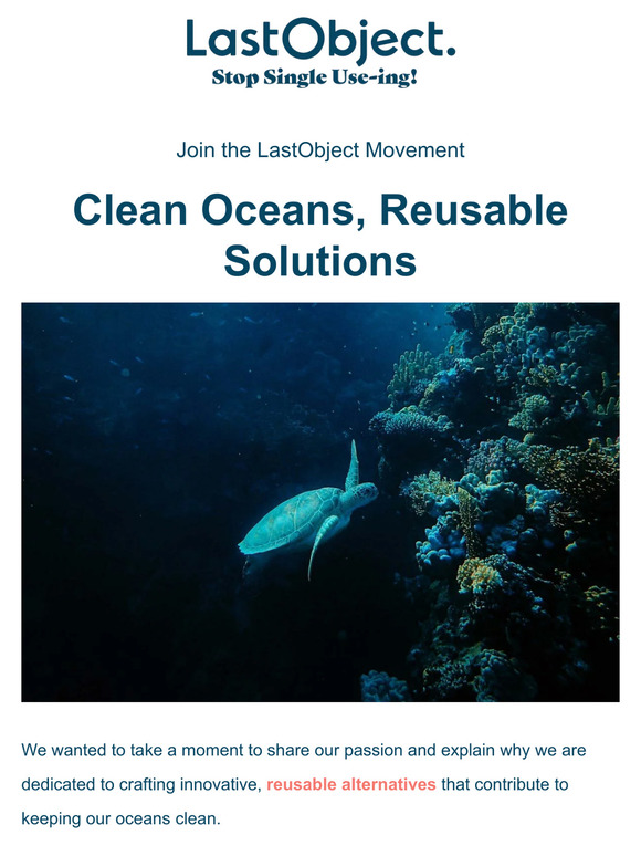 🌊 Join the LastObject Movement: Clean Oceans, Reusable Solutions